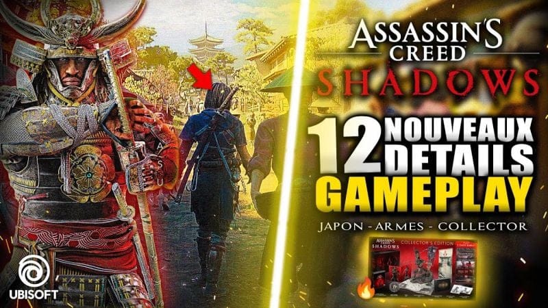 Assassin's Creed Shadows : Premiers Détails de GAMEPLAY (Open-world, Combat, Armes, Collector...)