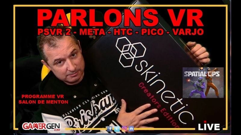 PARLONS VR : VESTE HAPTIQUE SKINETICS - PSVR 2 - META - HTC - PICO - VARJO - ACTU et Q&A