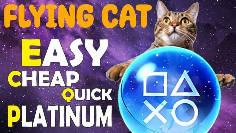 Easy Cheap Quick Platinum Game - Flying Cat PS4, PS5