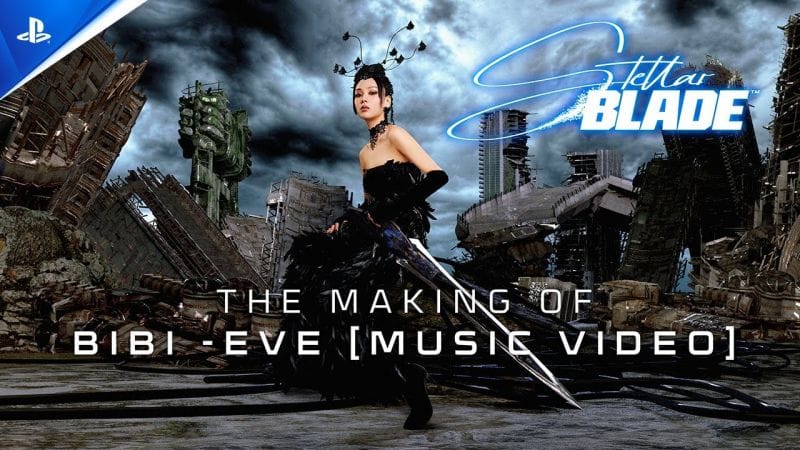 Stellar Blade - Coulisses de tournage du clip officiel "EVE" - BIBI - 4K | PS5