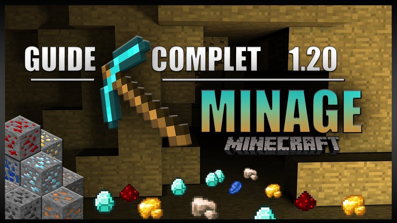 Le guide ULTIME sur le MINAGE en 1.20 sur Minecraft en SURVIE ! [Minage optimisé, minerais,]