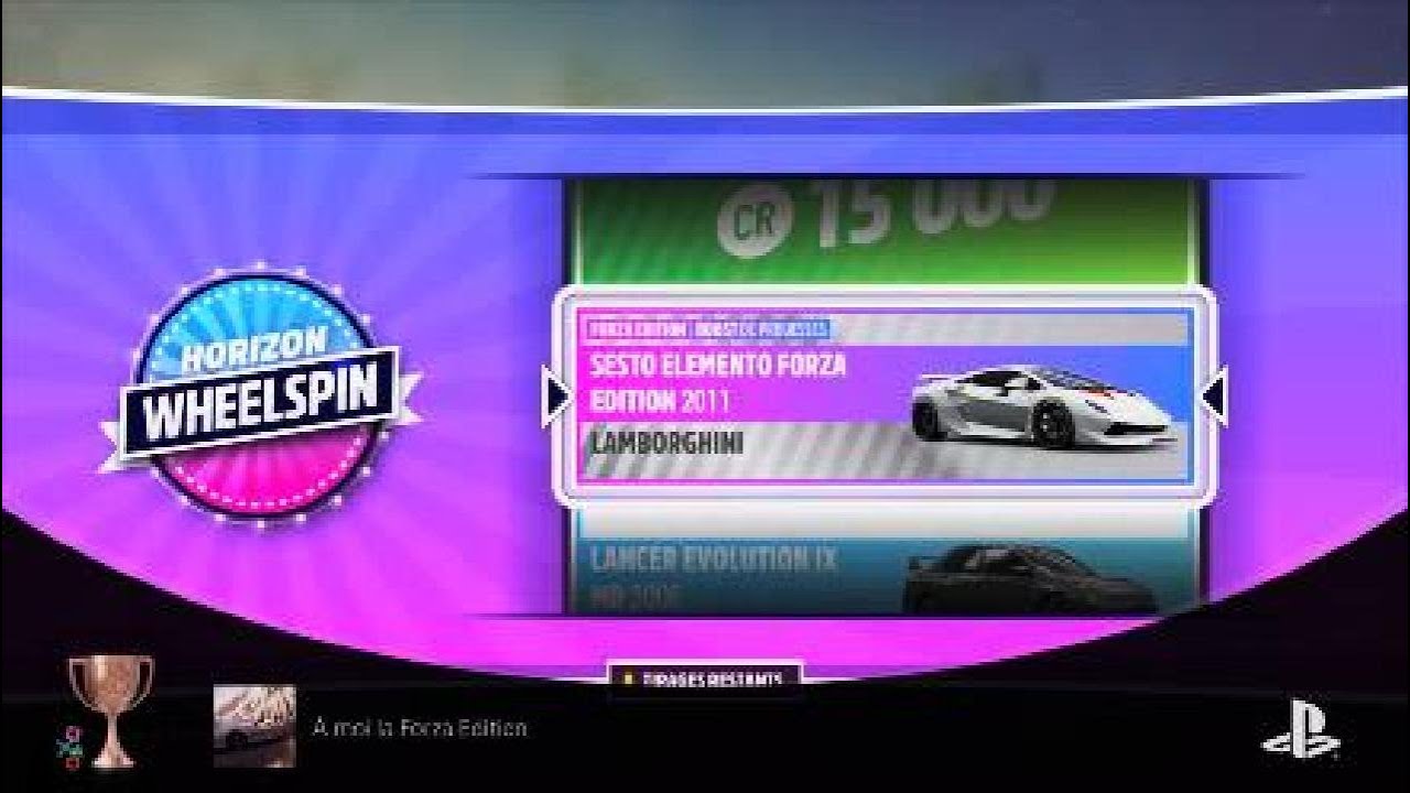 Forza horizon 5 Guide/Trophée A moi la Forza horizon Édition