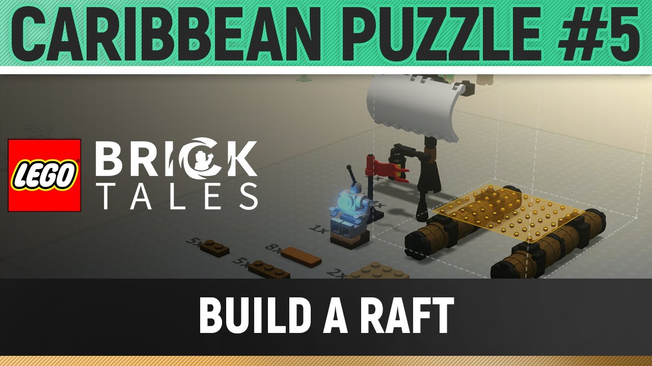 LEGO Bricktales - Build a Raft - Caribbean Puzzle #5 Solution