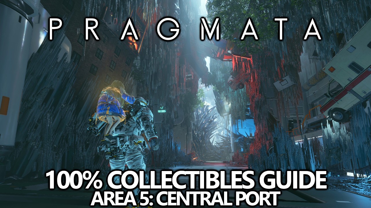 Pragmata - 100% Collectibles Guide - Central Port (Area 5) - Locations ...
