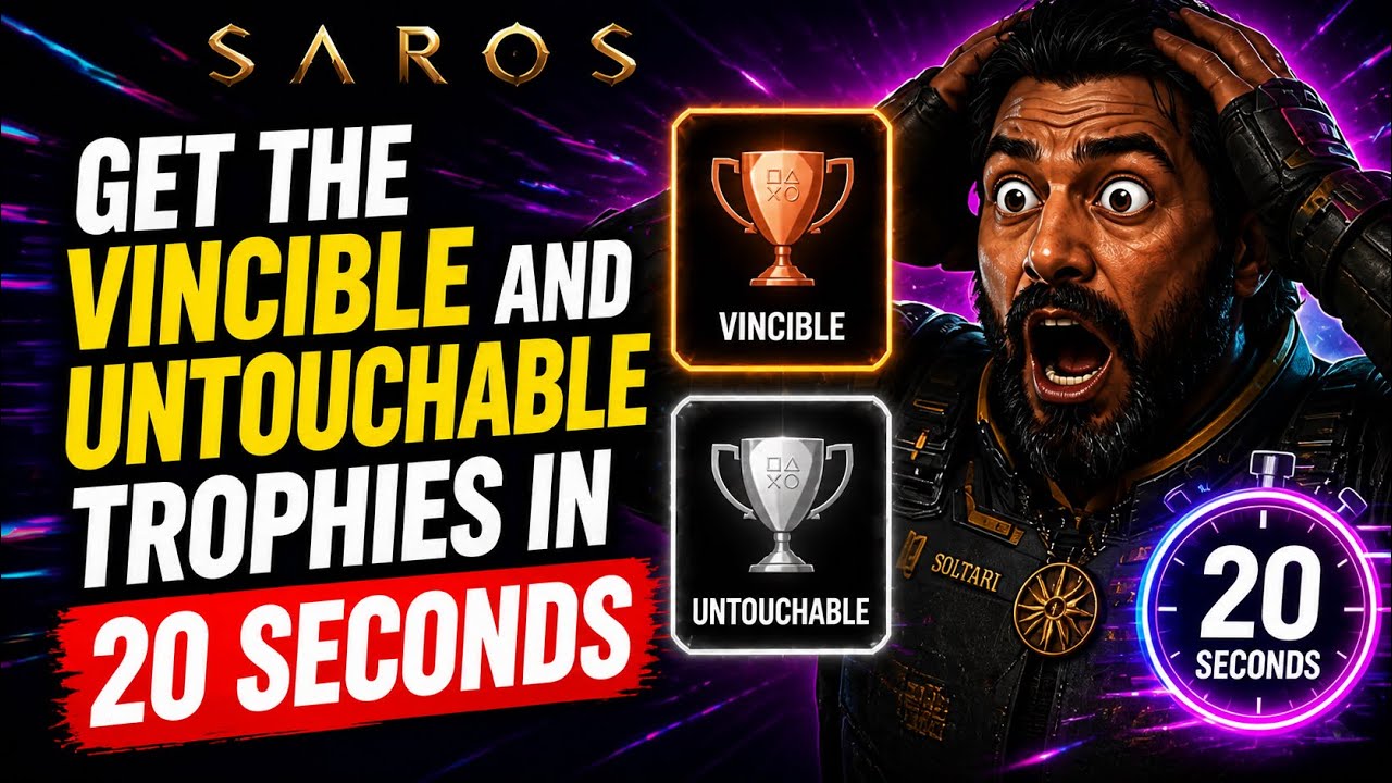 Vincible and Untouchable trophies in 20 seconds??? - SAROS