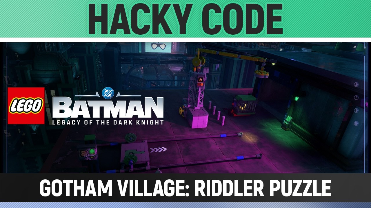 The Riddler Mii Code LEGO Batman: Legacy of the Dark Knight - Hacky Code - Riddler Puzzle ...