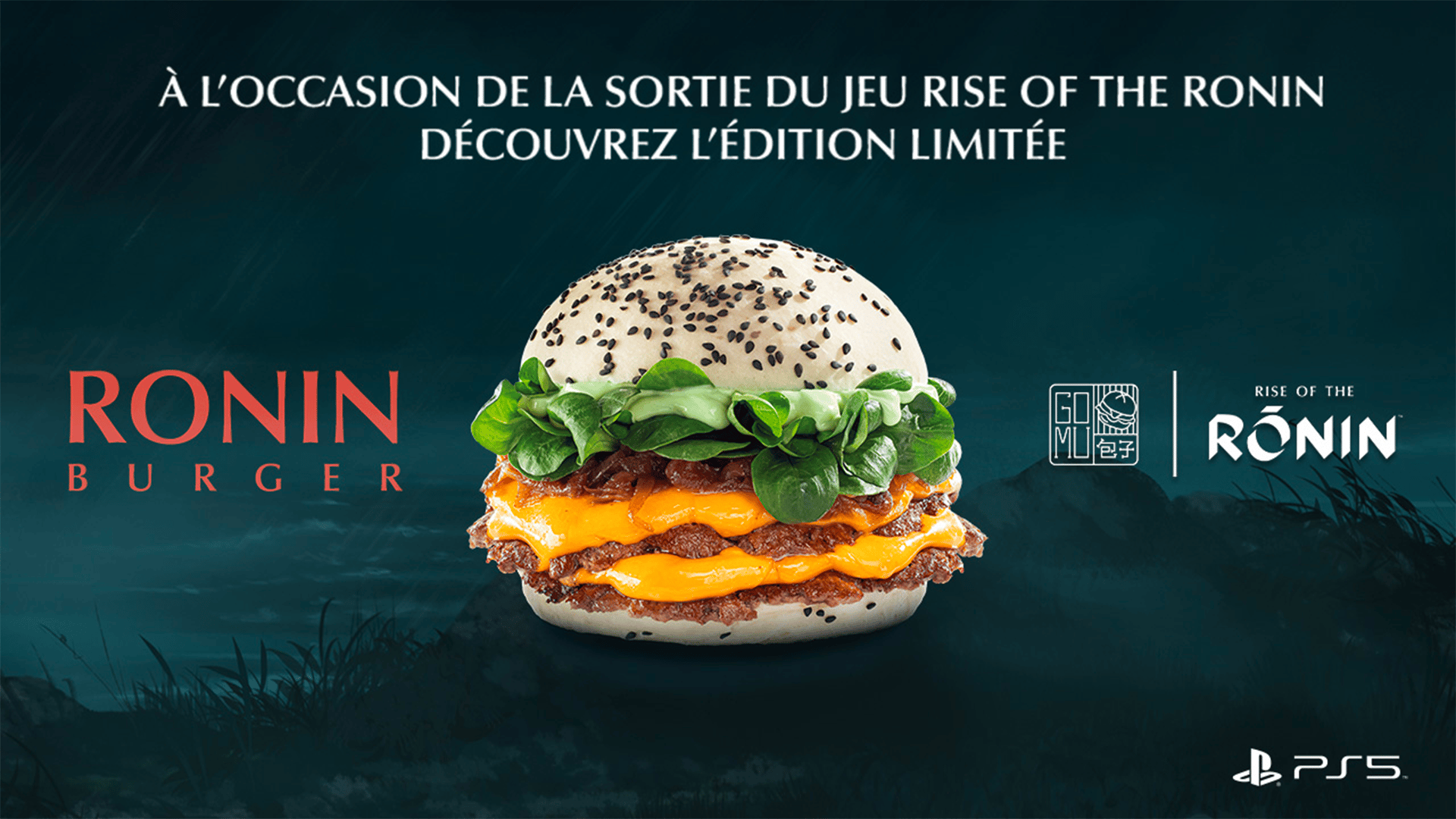 Découvrez le Ronin burger à l'occasion de la sortie de Rise of the Ronin !