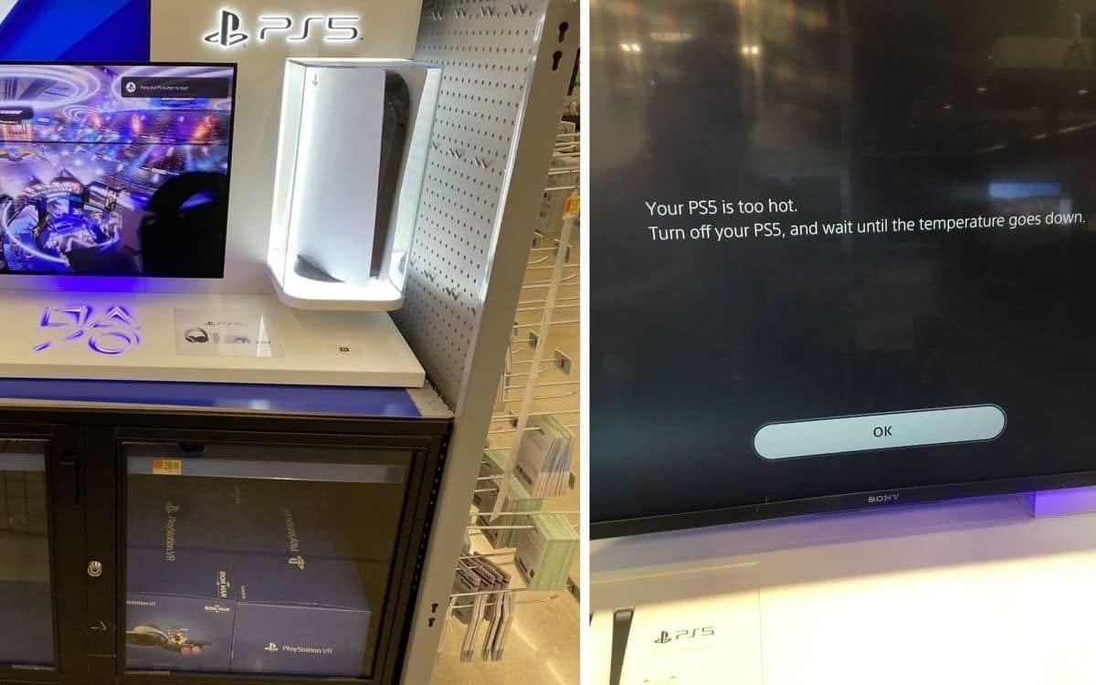 PS5 : la console prise en flagrant délit de surchauffe dans un magasin