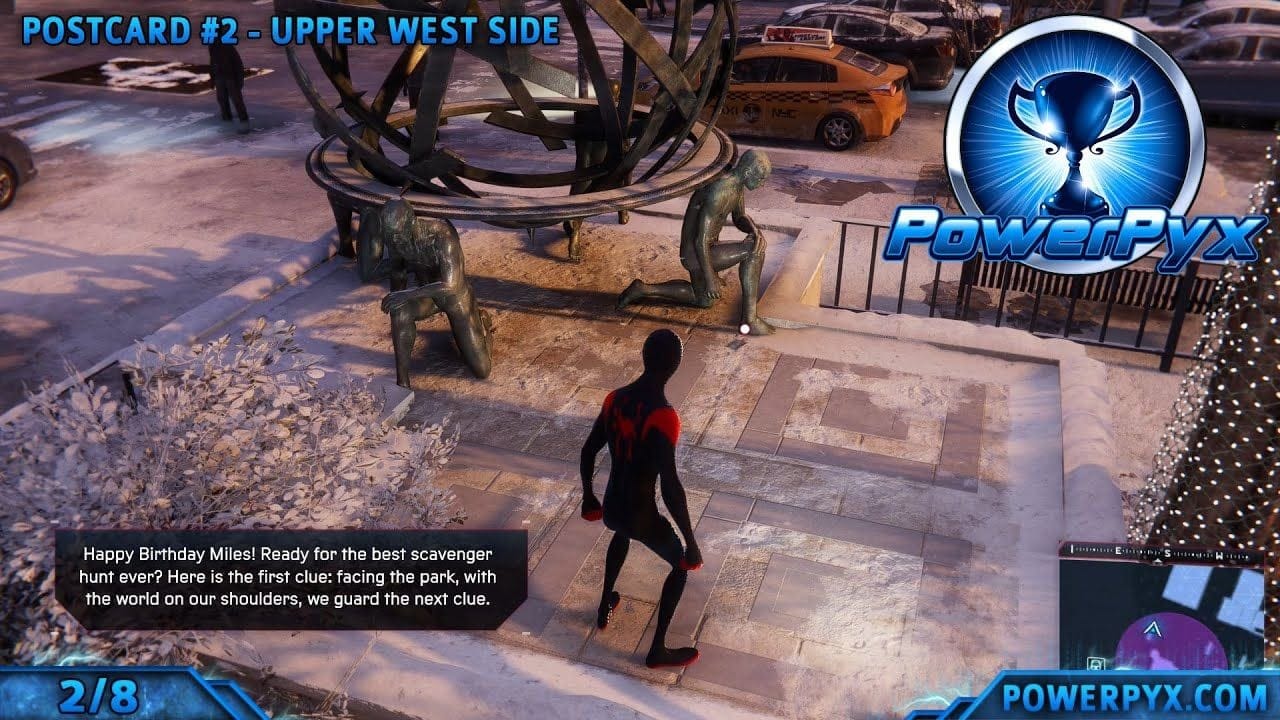 Spider Man Miles Morales All Postcard Locations Memory Lane Trophy Guide