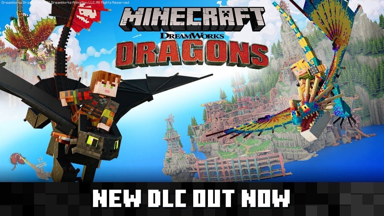 Minecraft s'offre un DLC crossover avec Dragons