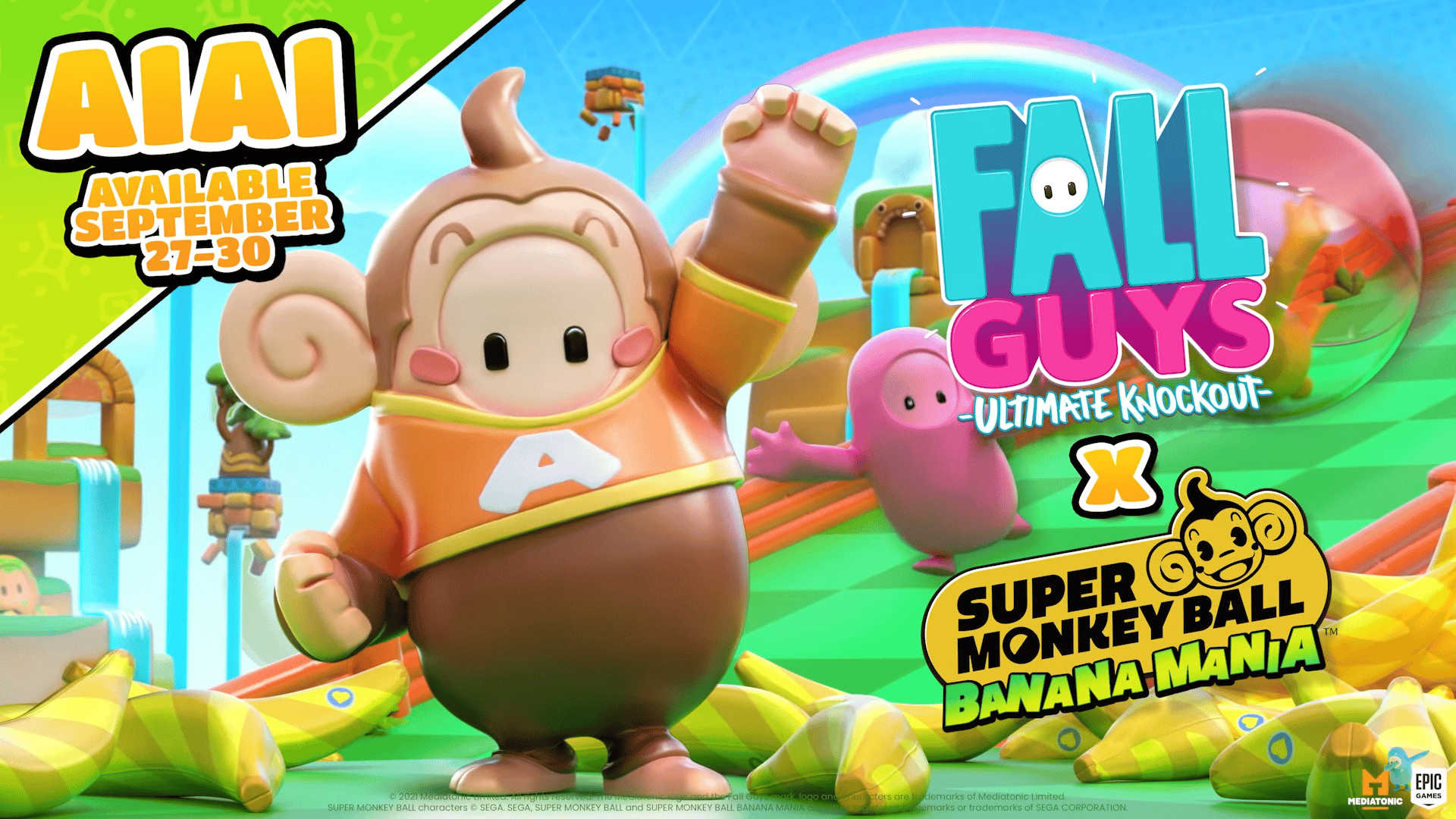 Fall Guys: le costume de AiAi (Super Monkey Ball) est disponible