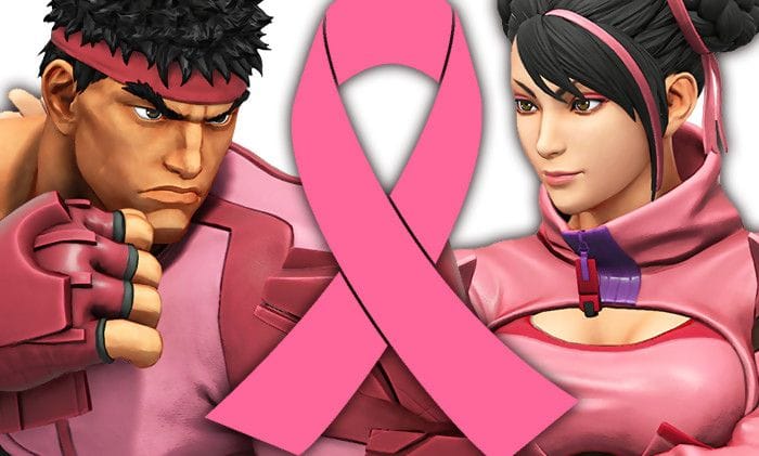 Street Fighter 5 : des costumes roses-bonbons pour soutenir la lutte contre le cancer du sein