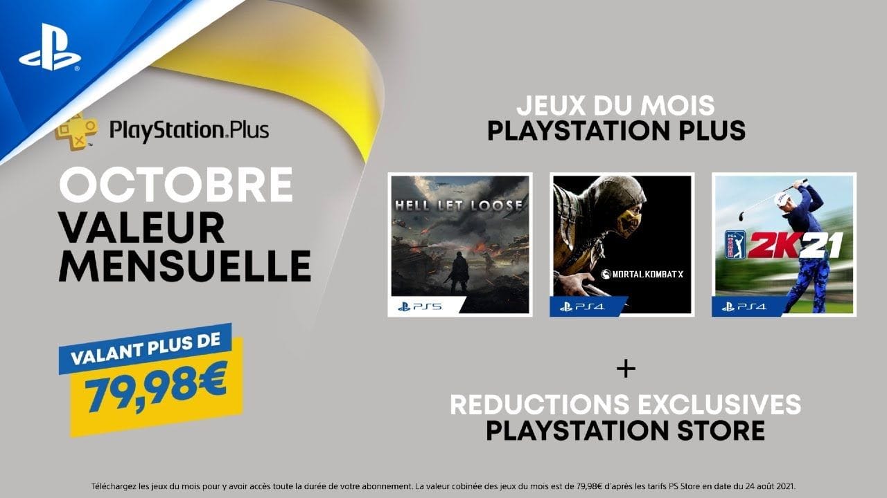 PlayStation Plus | Octobre 2021 | Jeux, réductions exclusives, multijoueurs, stockage en ligne, etc.