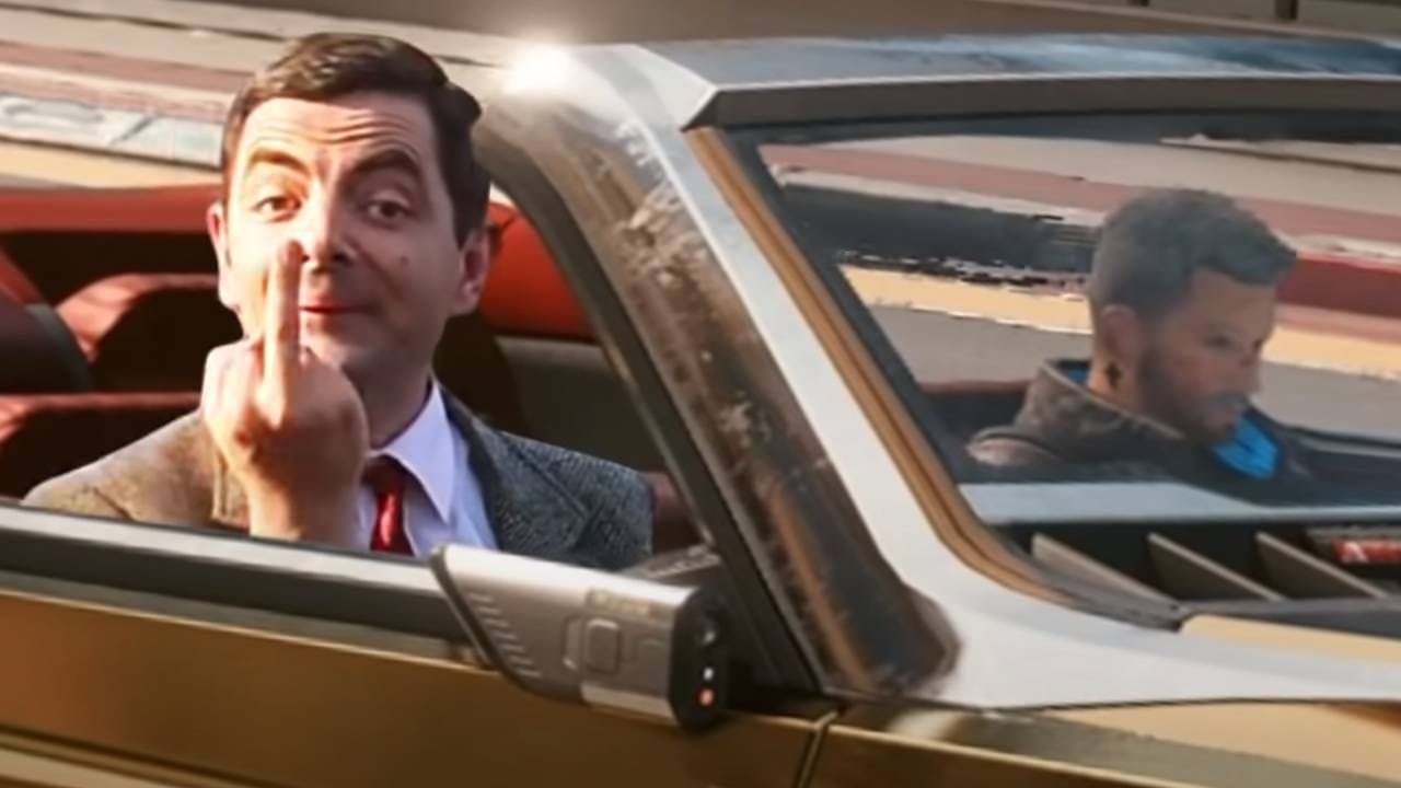 L'image du jour : Mr Bean débarque dans Cyberpunk 2077, le mashup improbable - Monsieur haricot