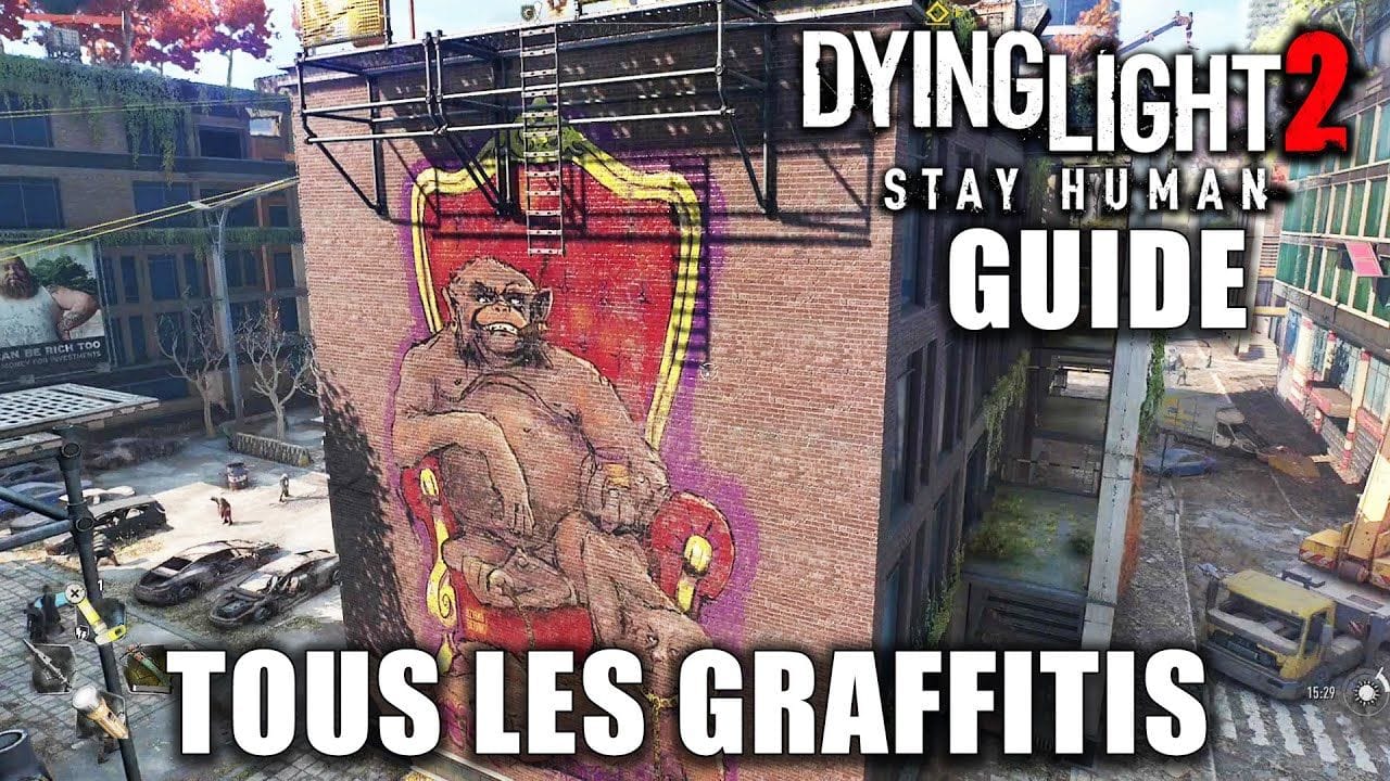 DYING LIGHT 2 : Tous les GRAFFITIS (Emplacements) GUIDE Collectibles & Trophée : Fan de Street Art