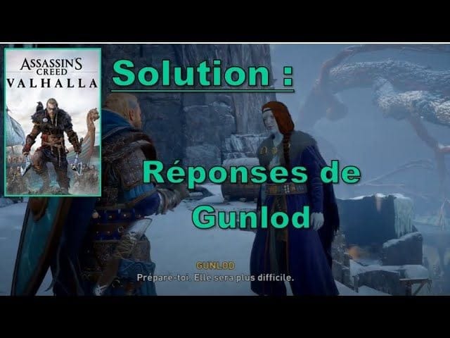 Solution : Réponses de Gunlod dans la quête "Un festin Mémorable" - Assassin's Creed® Valhalla (PS4)