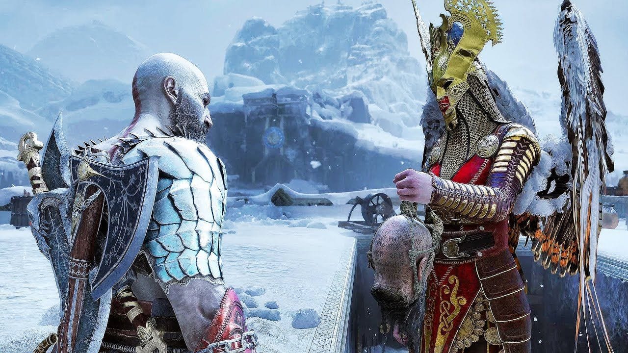 Mimir Leaves Kratos For His Lover Sigrun Scene (God of War Ragnarok) 4K ULTRA HD