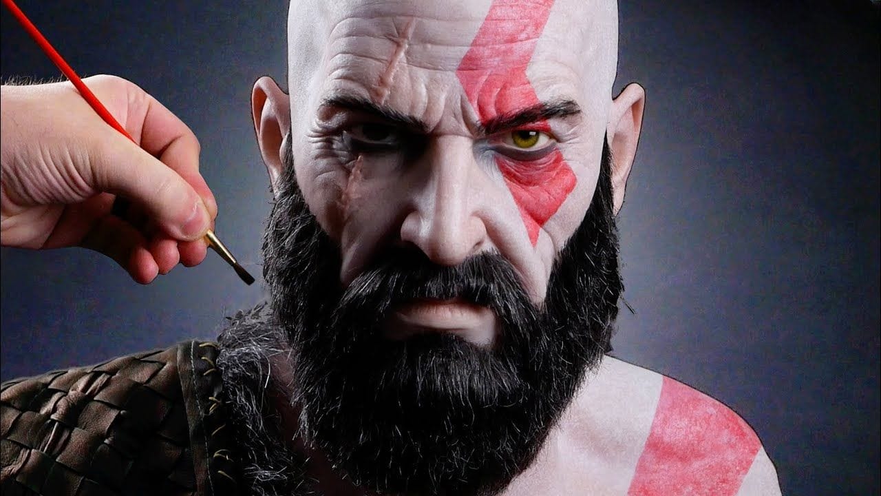 Kratos Sculpture Timelapse - God of War
