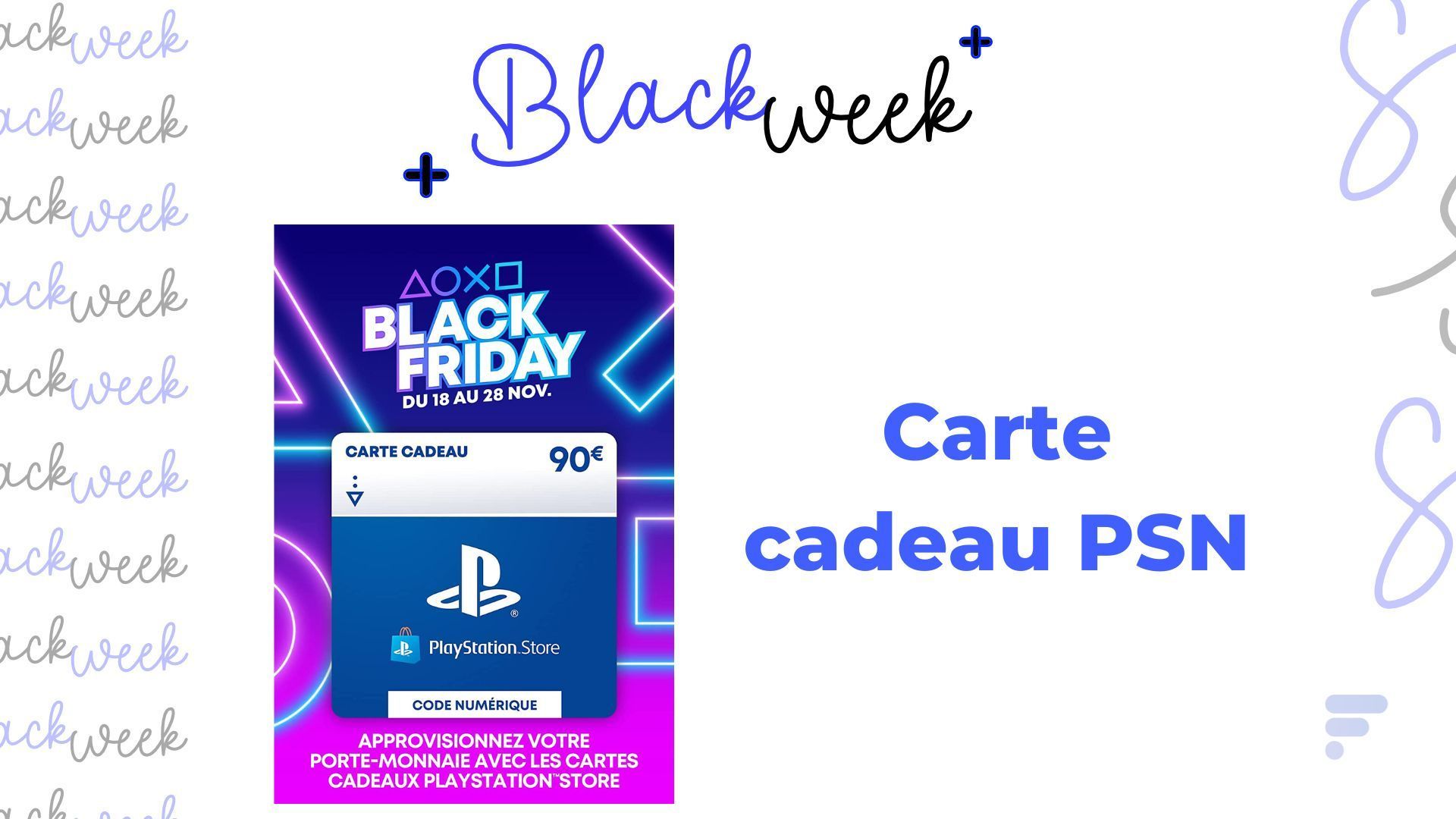 PlayStation lance une carte cadeau spéciale pour le Black Friday : 76 € pour 90 € d’achat