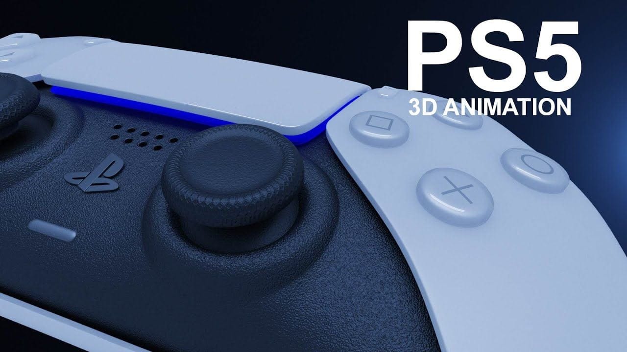 PS5 controller animation