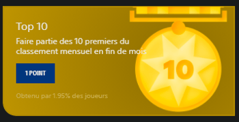 Problème Badge top 10 fin du mois