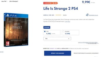 [PROMO] Life is Strange version boite PS4 à moins de 10€