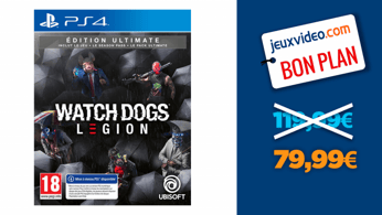 Watch Dogs Legion Edition Ultimate sur PS4/PS5 : -33% de promo