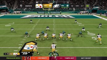 Gameplay Madden NFL 22 : du gameplay entre Pittsburgh et Philadelphie - jeuxvideo.com