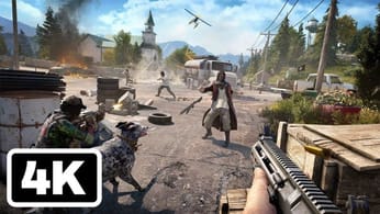 20 Minutes of Far Cry 5 Fly, Fishing, and Killing Gameplay in 4K - PSX 2017