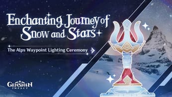 Enchanting Journey of Snow and Stars: The Alps Waypoint Lighting Ceremony | Genshin Impact