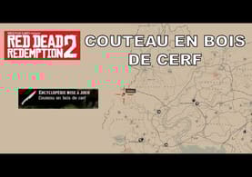 Localisation du Couteau en Bois de Cerf - Red Dead Redemption 2 (PS4)