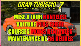 GRAN TURISMO 7 : HONTEUX ! MISE A JOUR HONTEUSE !