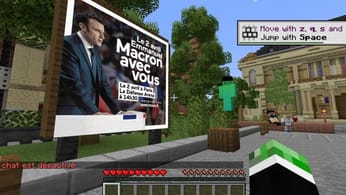 Election présidentielle 2022 : Emmanuel Macron fait aussi sa campagne dans Minecraft !
