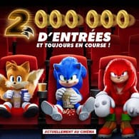 CINEMA : Sonic 2, le film, deux millions d'entrées en France et de gros chiffres au box-office mondial
