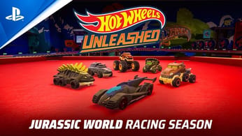 Hot Wheels Unleashed - Jurassic World Racing Season Trailer | PS5 & PS4 Games