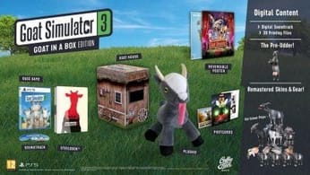 Goat Simulator 3 : une date de sortie et des éditions spéciales officialisées, la peluche de chèvre va vous faire craquer