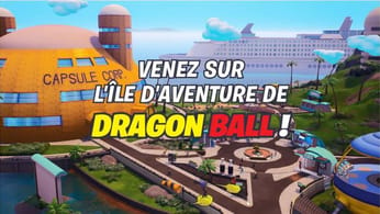 Date de sortie de la map Dragon Ball dans Fortnite, quand sort l'ile d'aventure ?