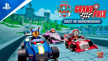 PAW Patrol Grand Prix Race in Barkingburg - DLC Trailer | PS5 & PS4 Games