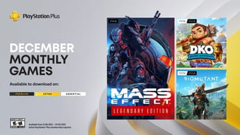 PlayStation Plus Monthly Games for December: Divine Knockout: Founder’s Edition, Mass Effect Legendary Edition, Biomutant