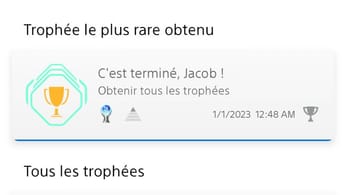 Mon trophée platine #39 !
