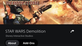 Star Wars demolition dans le premium