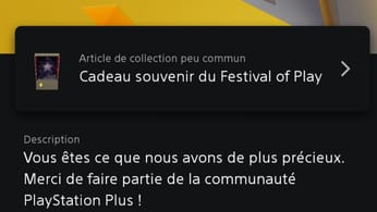 Un cadeau de la part de playstation plus