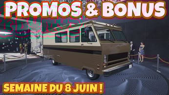 PROMOS & BONUS DU 8 AU 12 JUIN 2023 SUR GTA ONLINE!