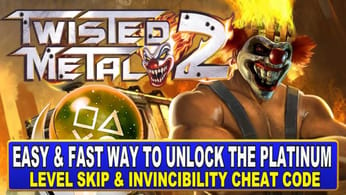 Twisted Metal 2 World Tour Easy Platinum With Cheats - Level Skip & Invincibility Cheat Workaround!