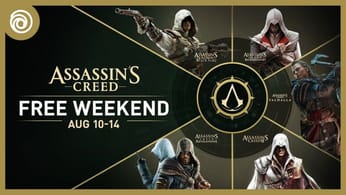 Assassin's Creed : Jouez à 5 épisodes de la saga gratuitement pendant une durée limitée