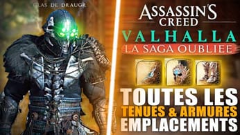 Assassin's Creed Valhalla : La Saga Oubliée - Toutes les ARMURES & TENUES (Emplacements & Vitrine)