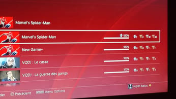 Trophée Marvel spider-man PS4