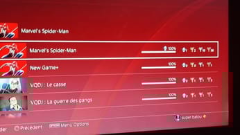 Trophée Marvel spider-man PS4
