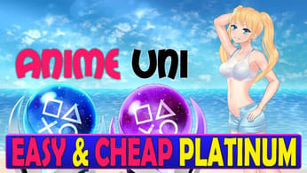 Anime Uni Easy & Cheap Platinum Game - Can be played with one hand! 🖐️