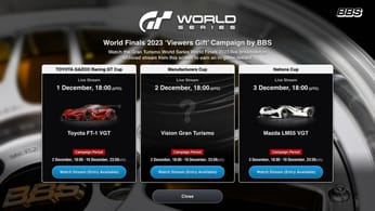 Fêtons les finales mondiales 2023 avec deux campagnes spéciales, "Pronostic des vainqueurs" et "Campagne de visionnage" ! - Informations - Gran Turismo 7 - gran-turismo.com